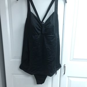 Motherhood Maternity Black One Piece Swimsuit size XL